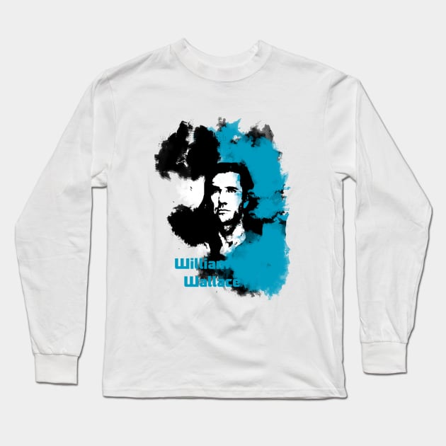 William Wallace blue Long Sleeve T-Shirt by Clathrus